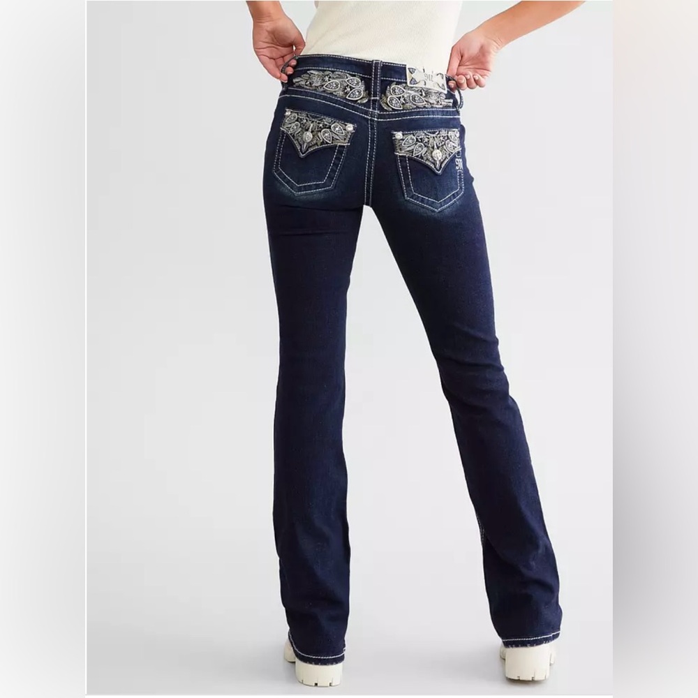 Miss me Mid-I Rise Boot Stretch  Women's Dark Blue Jeans size 24/32